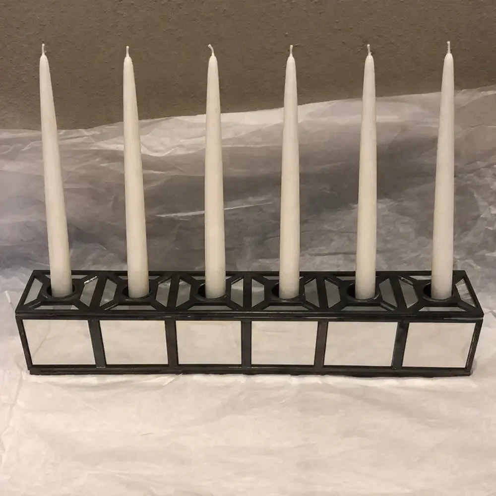 Pier 1 Mirror Glass Votive Taper Candle Holder 15